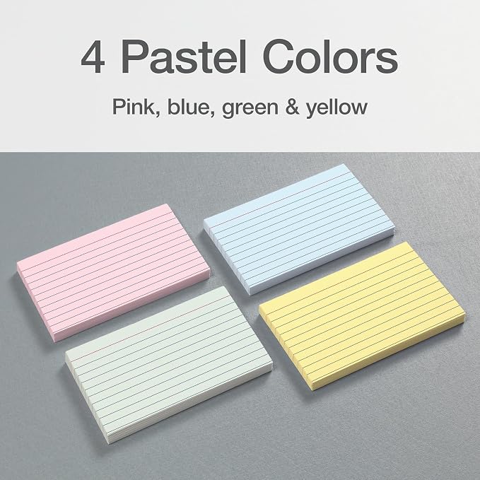 Oxford Ruled Index Cards, Lined Note Cards, Flashcards - Image 7