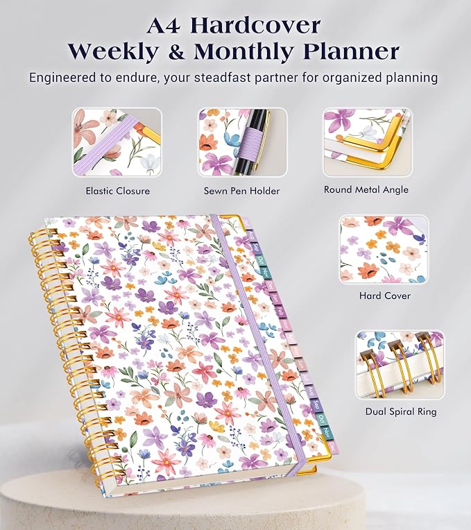 Academic Planner 2026-2027, 18 Months Weekly and Monthly Hardcover Planner - Image 4