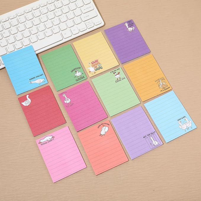 12 Pcs Funny Sticky Notes for Work 4x3 Inches Sarcastic Self Adhesive Notepads - Image 6