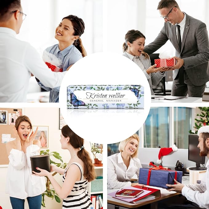 Personalized Office Name Plate for Desk, Custom Employee Appreciation Gifts - Image 5