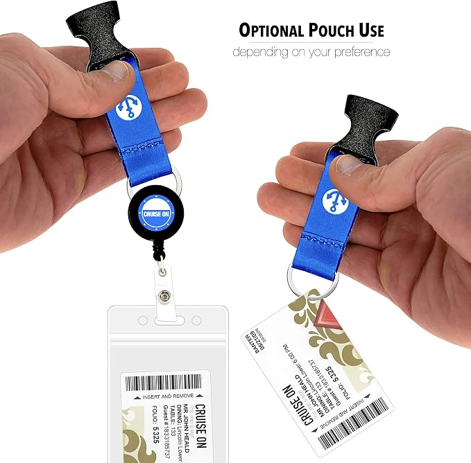Cruise On Cruise Lanyard for Ship Cards – 2-Pack Retractable Badge & Waterproof - Image 8