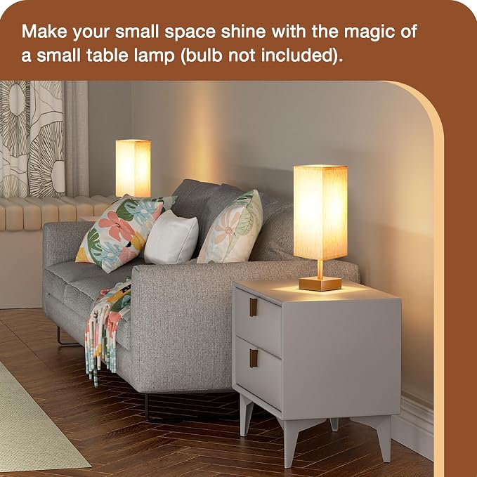 aooshine Gold Small Table Lamp - Image 3