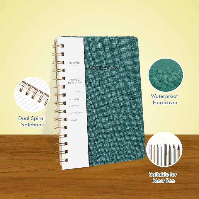 Spiral Notebook-5.75" x 8.125" College Ruled Journal - Image 3