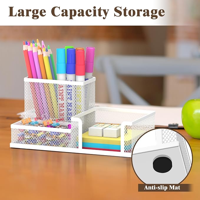 SUPEASY Pen Holder Desk Organizer, Office Supplies Pencil Holder - Image 2