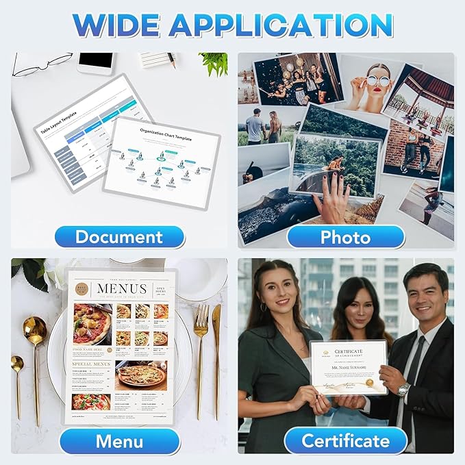 200 Pack Laminating Sheets, 3 mil, 8.9" x 11.4" Thermal Laminating Pouches Lamination Sheet Paper for Laminator, Clear, Letter Size, Office and School Supplies-DeskLoop Office