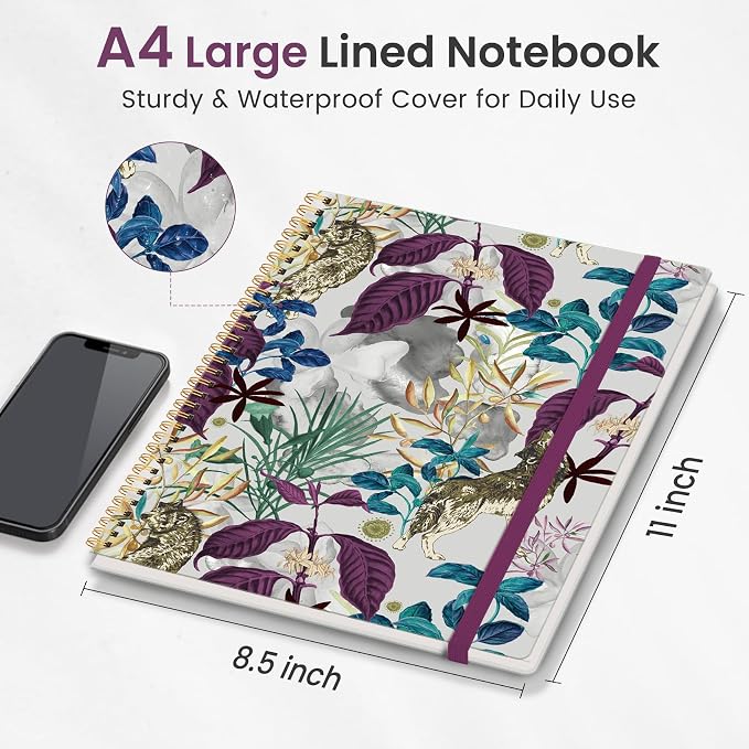 Taja Large Spiral Lined Journal - Image 2