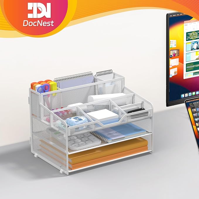 Docnest 3 Tier Mesh Desk Organizer - Image 6