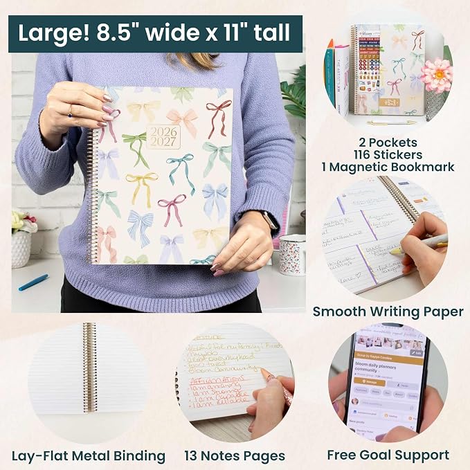 bloom daily planners 2026-2027 Planner 13 Month Academic Year Organizer - Image 5