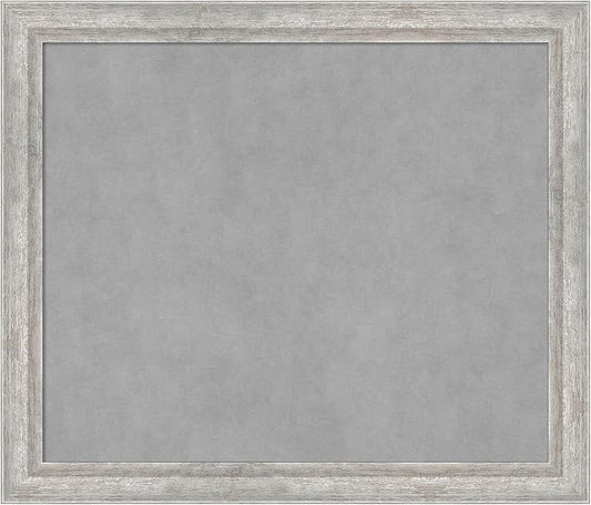 Amanti Art Silver Framed Magnetic Board 23x27 Medium Vision Board by AmantiArt