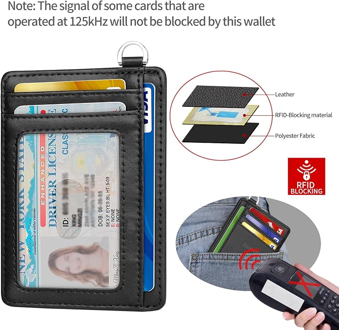 Slim Minimalist Front Pocket Wallet, RFID Blocking Credit Card Holder Wallet - Image 4