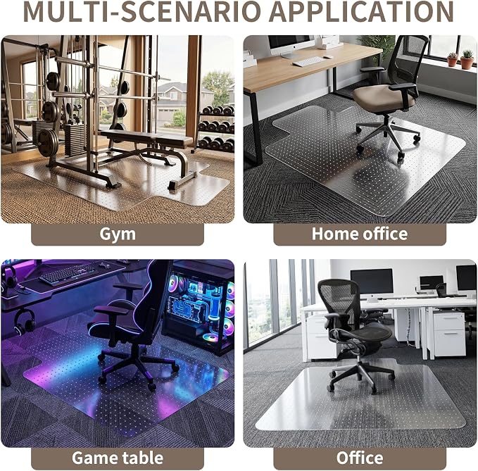 Office Chair Mat for Low Pile Carpeted Floors - Image 7