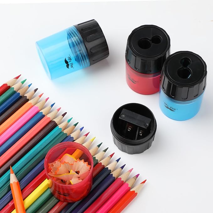 Mr. Pen- Pencil Sharpeners Manual, 24 Pack, Dual Hole | Bulk Handheld Pencil - Image 6