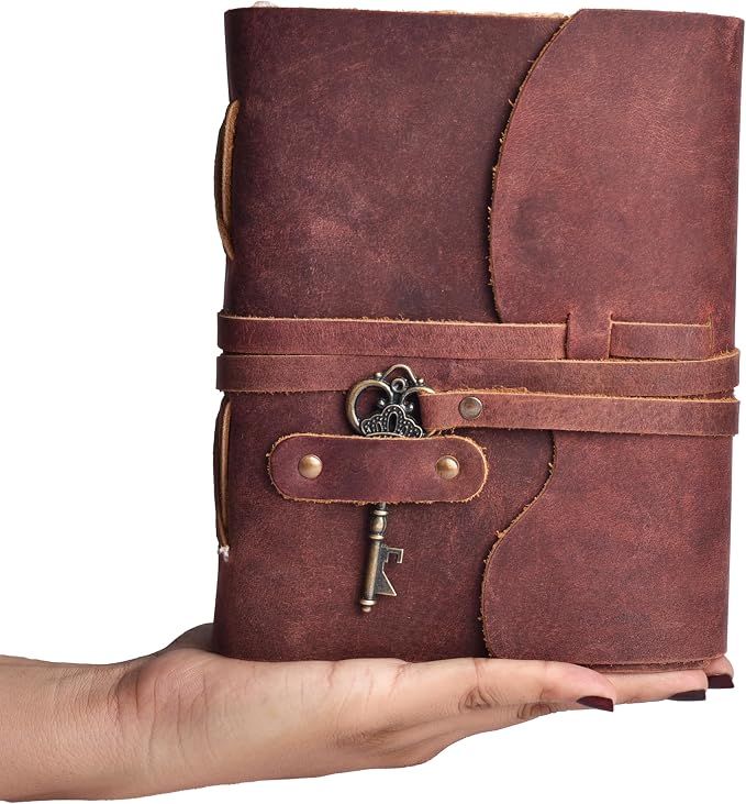 LEATHER VILLAGE Vintage Leather Journal – 200 Handmade Vintage Deckle Edge - Image 7