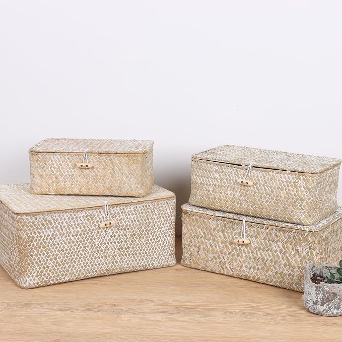 FEIALNDUO Wicker Shelf Baskets - Image 6