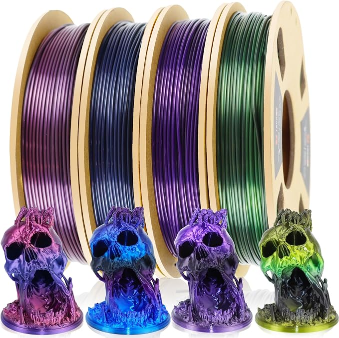 LOVOON 3D PLA Filament Bundle 1.75MM, Color Shift Filament Bundle, Gradient by LOVOON