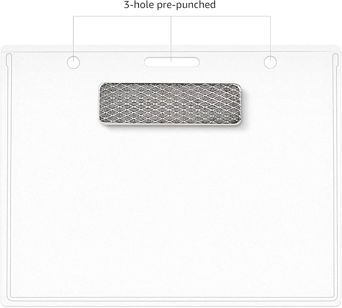 Amazon Basics Horizontal Magnetic Name Badge Holder - Image 6