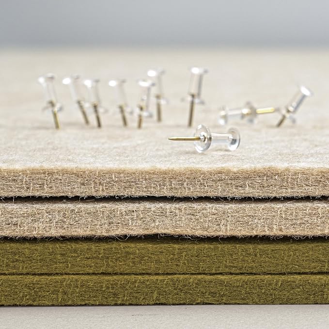 Bulletin Board, 24 x 18 inches Felt Board Decorative Pin Board, Cork Board - Image 5