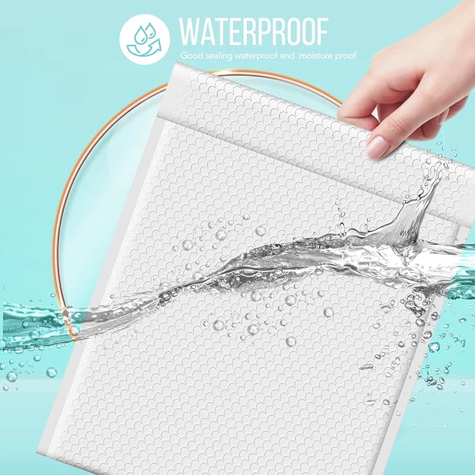 Fuxury Bubble Mailers 12x15" White Padded Envelopes 25 Pack large bubble mailer - Image 4