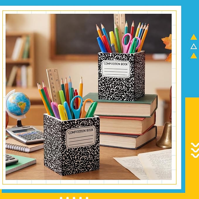 Sherr 2 Pcs Wood Pencil Holder Pen Holder - Image 4