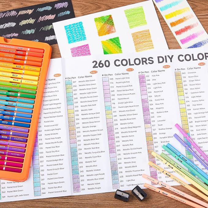 Shuttle Art 260 Coloring Pencils - Image 6