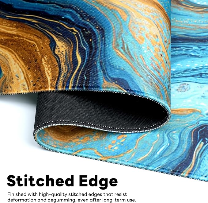 Desk Mat, Big Desk Pad, 31.5x11.8 Inches Extended Big Gaming Mouse Pad - Image 4