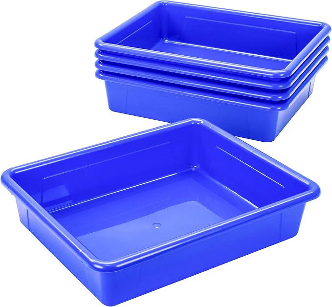 Storex Letter Size Flat Storage Tray – Organizer Bin - Image 3