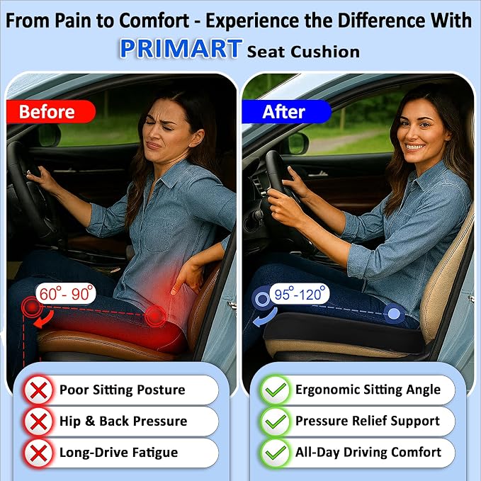Memory Foam Seat Cushion, Ergonomic Office Chair Cushion - Image 8