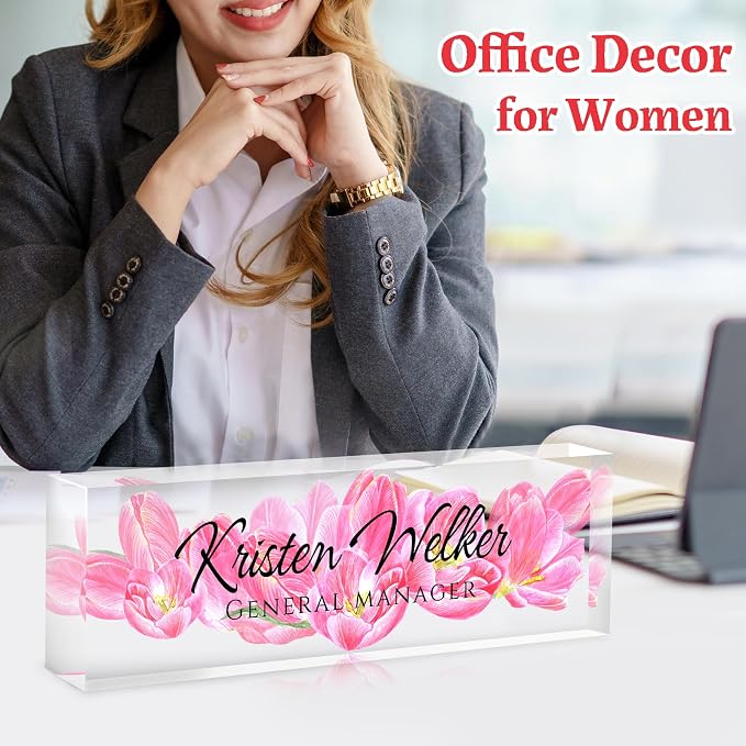 Desk Name Plate Personalized, Custom Name Plate - Image 3