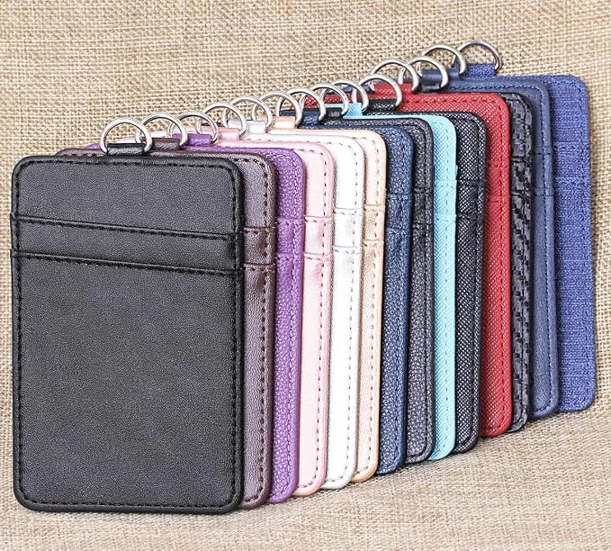 Leather Badge Holder and Adjustable Retractable Lanyards, Quick Release Buckle - Image 7
