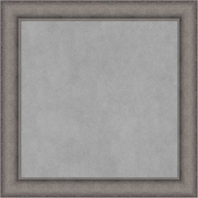 Amanti Art Grey Framed Magnetic Board 24x24 Medium Vision Board by AmantiArt