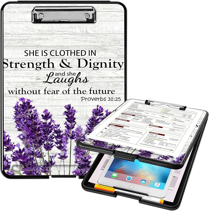 A4 Clipboards, Heavy Duty Waterproof Nursing Plastic Folder Clipboard by Unknown
