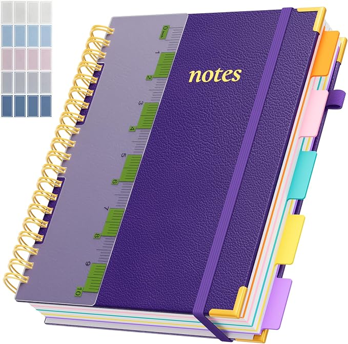 XYark A4 Hardcover Spiral Notebook, 8.5"x11" College Ruled Notebooks by XYark