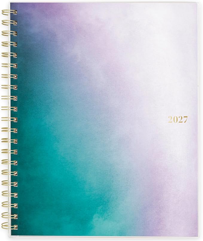 Mead Cambridge 2027 Planner, Weekly & Monthly, 8.5" x 11", Ombre Mist by Mead