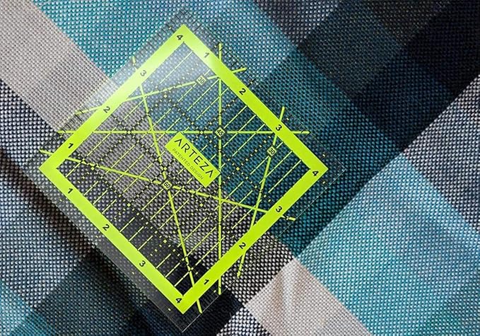 ARTEZA Quilting Rulers Set of 4, Acrylic Square Quilting Rulers - Image 2