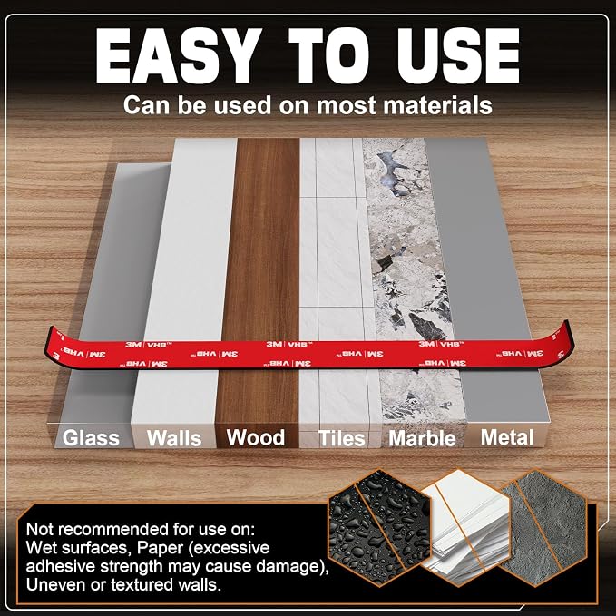 3M Double Sided Tape Heavy Duty 16.5FT, Double Sided mounting Tape - Image 4