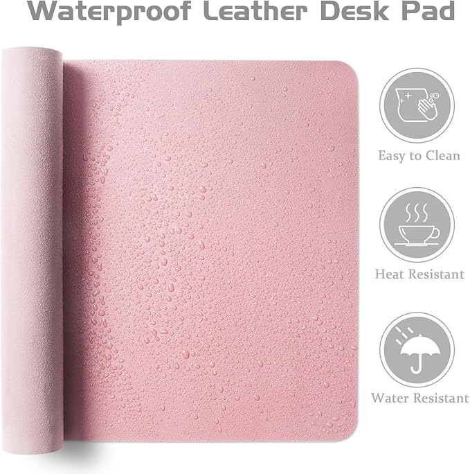 Aothia Leather Desk Pad Protector, Office Desk Mat, Large Mouse Pad, Laptop - Image 5