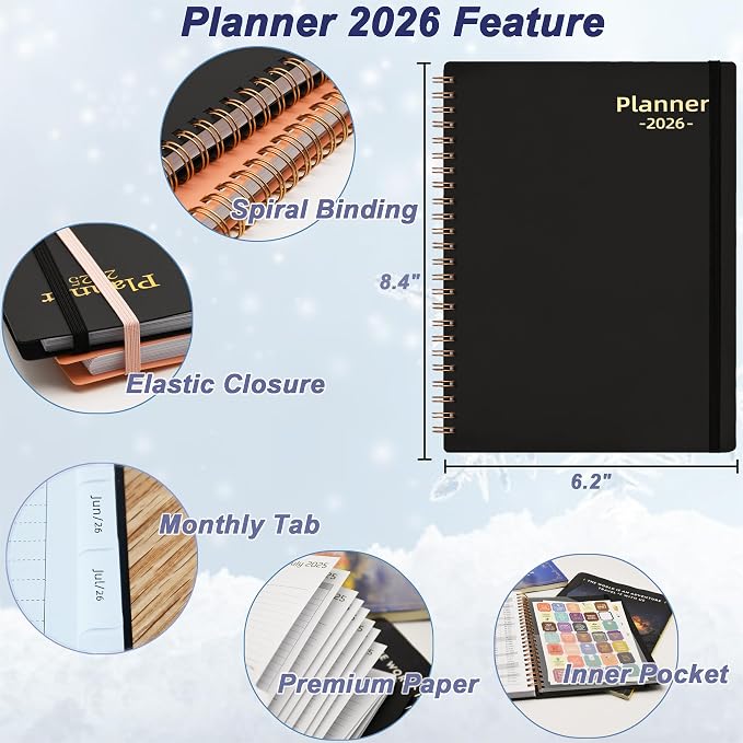 Daily Planner 2026, 2026 Planner Weekly and Monthly, Jan 2026-Dec 2026 - Image 5