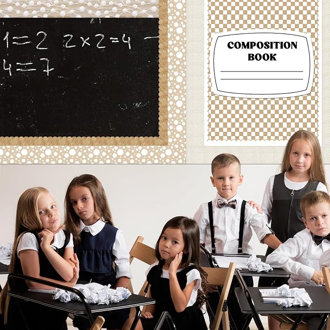 Fuutreo 3 Pcs Composition Book Bulletin Board Paper Composition Notebook - Image 6