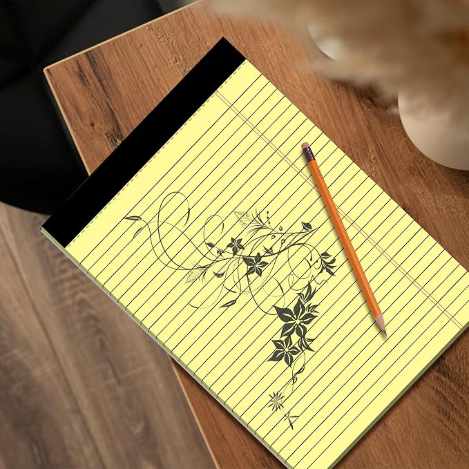 Yellow Legal Pads 8.5 x 11 Note Pads Wide Ruled 2 Pack, Notepad 8.5 x 11 Inch - Image 7
