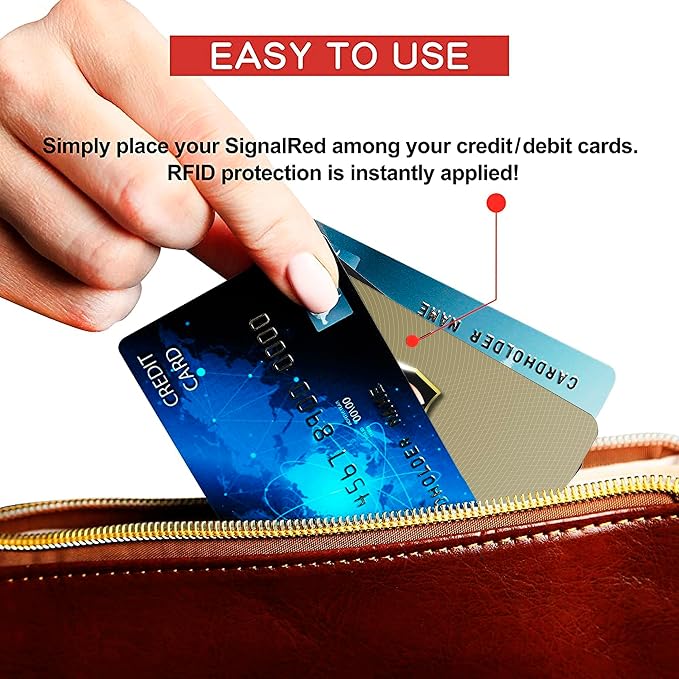 SaiTech IT RFID Blocking Cards, 2 Pack One Card Protects Entire Wallet Purse - Image 4