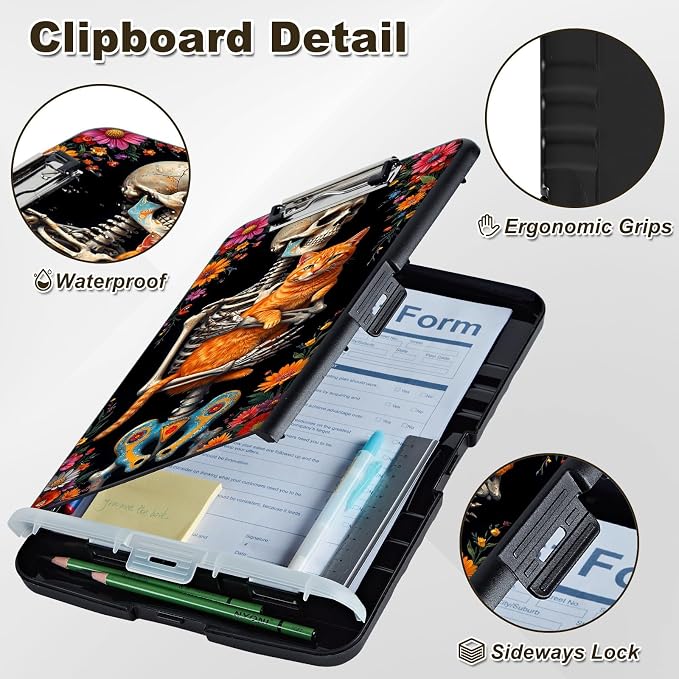 Clipboard with Storage, Nursing Clip Board 8.5 x 11 Storage Organization Box - Image 5