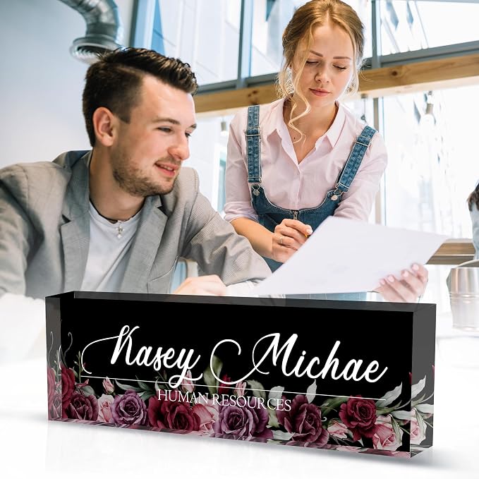 Desk Name Plate Personalized, Personalized Name Plate - Image 2