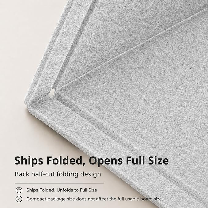 Large Felt Bulletin Board for Wall, Foldable Pin Board, Home Planning, Photos & - Image 4