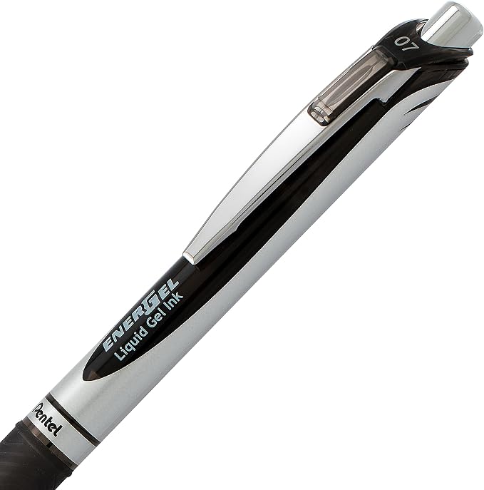 Pentel EnerGel RTX Retractable Liquid Gel Pen, Metal Tip, Medium Line - Image 3