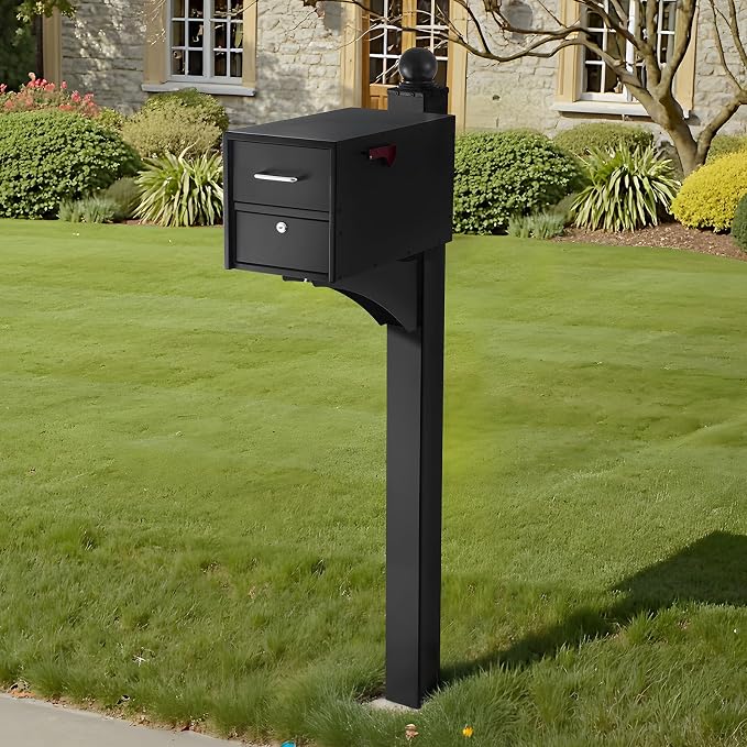 VEVOR Mailbox Post, Aluminum In-Ground Mounting Mail Box Stand - Image 8