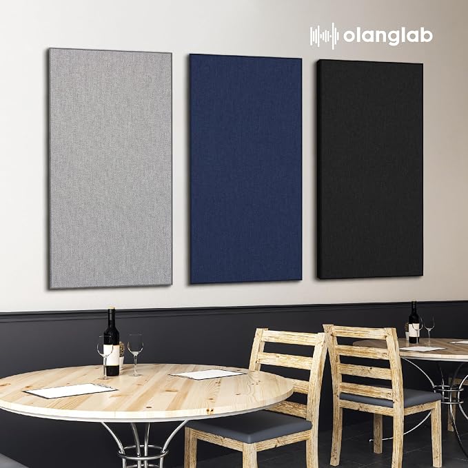 Olanglab Sound Absorbing Acoustic Wall Panels 2 Pack, Large Fabric Wrapped - Image 6