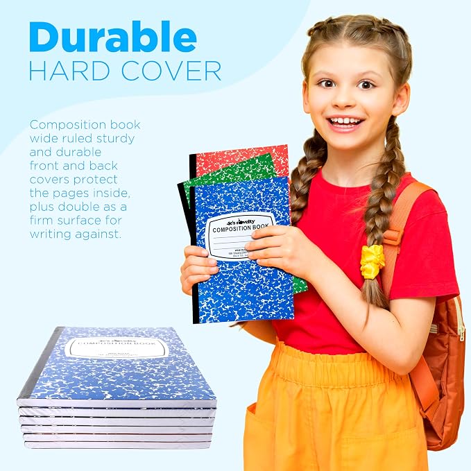 4E's Novelty Wide Ruled Composition Notebooks - Image 5