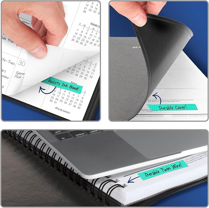 AT-A-GLANCE 2027 Planner, 15-Month Jan-Mar, Unruled Daily Blocks - Image 5