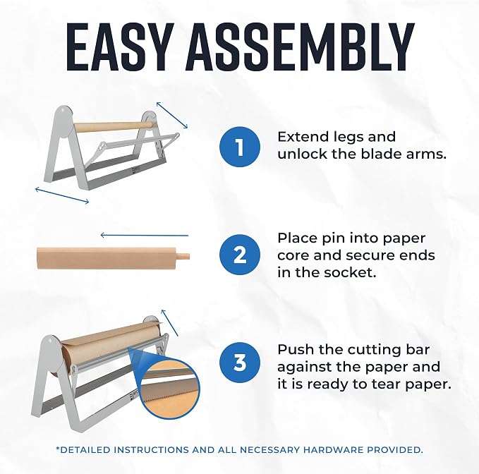 Bryco Goods - 24 Inches All Paper Roll Dispenser and Cutter Made of Heavy-Duty - Image 6