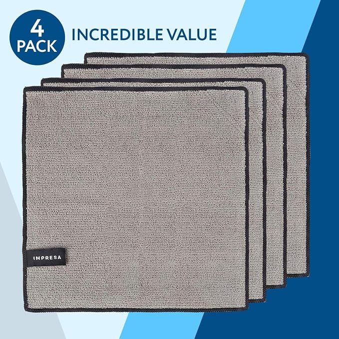IMPRESA Magnetic Microfiber Dry Erase Cloth Erasers - 10 in x 10 in - Image 2